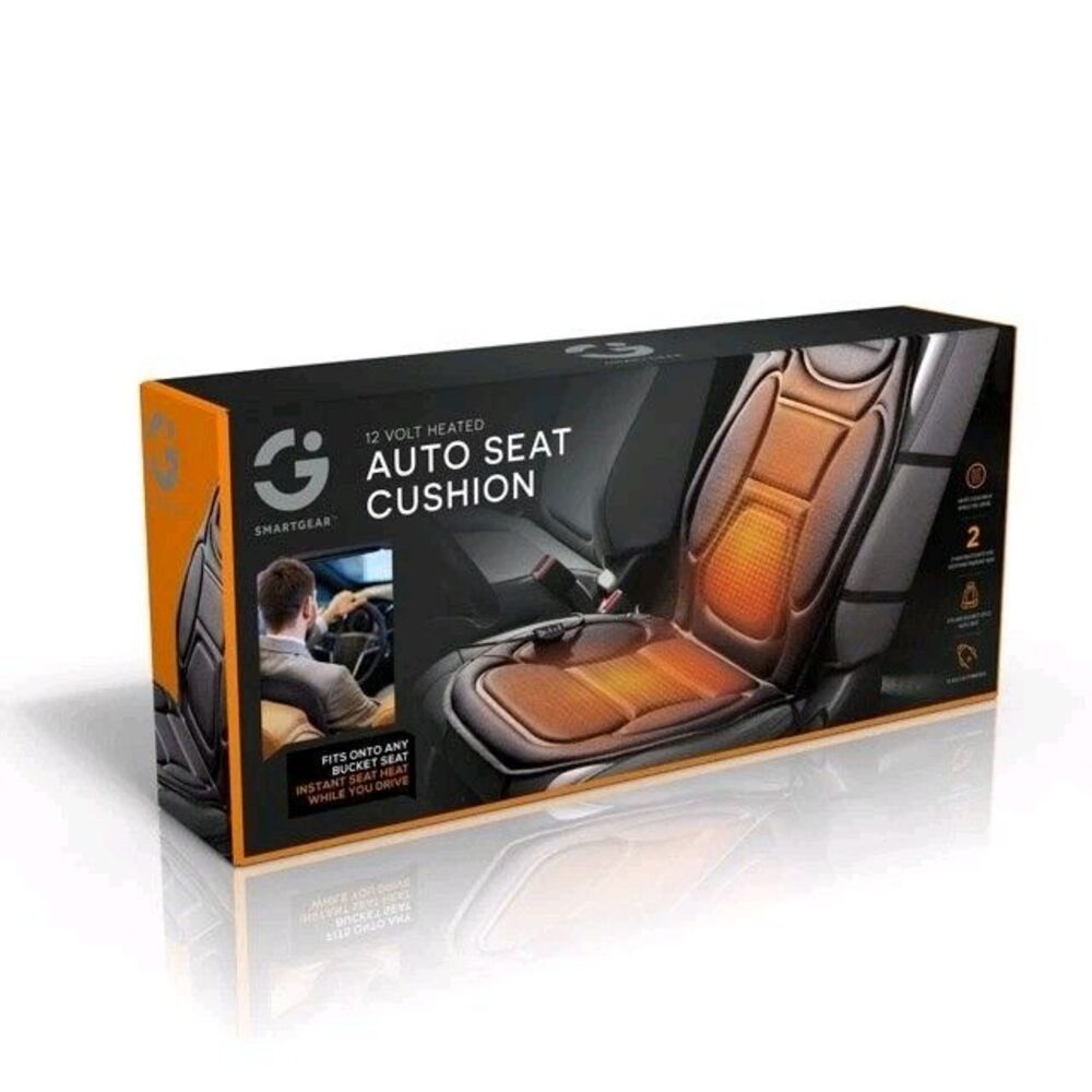 Smartgear 12V Heated Auto Seat Cushion Fits Any Seat Instant Heat NEW